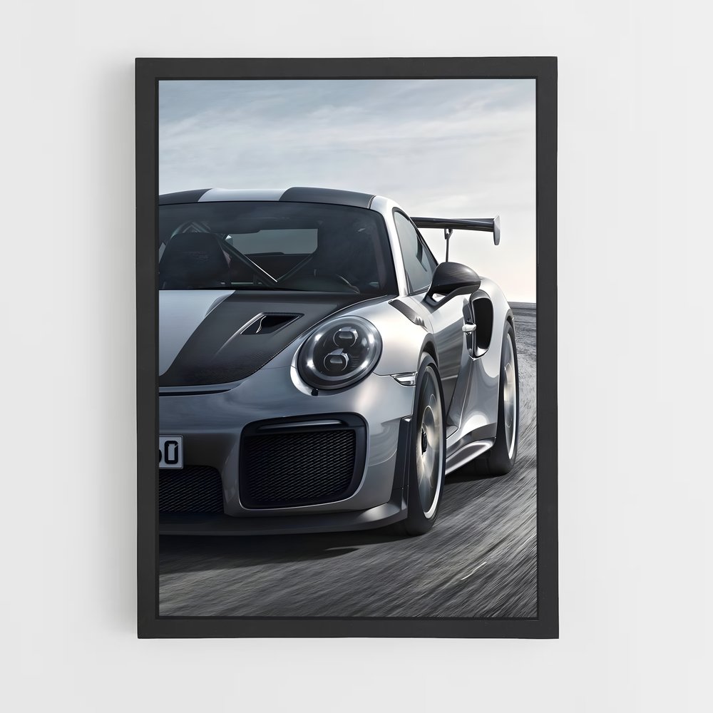 Poster Piste d'Adrénaline – affiche Porsche (vue 2)